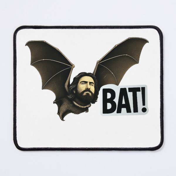 Item preview, Gothic Vampire Shouting “BAT!” – Funny Quote Sticker or Magnet designed and sold by ezuldeen48.