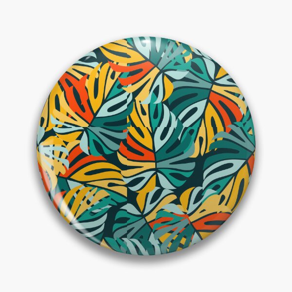 Item preview, "Tropical Monstera Leaf Pattern" . Vibrant Abstract Tropical Jungle Pattern . designed and sold by  StickAndStyle .
