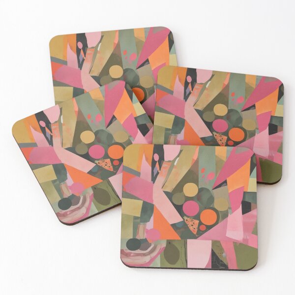Item preview, Pink and orange abstract designed and sold by GasconyPassion.