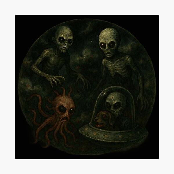 Item preview, Scary Alien Art designed and sold by Planetporridge.