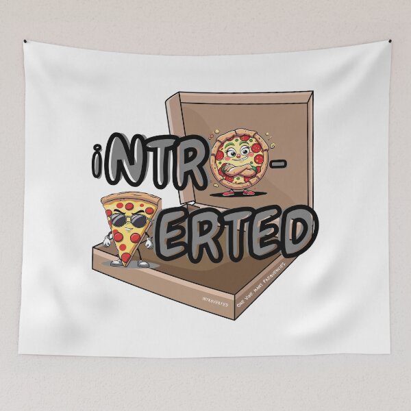 Item preview, Introverted Pizza Lover designed and sold by Sonic Embassy: Vibes.