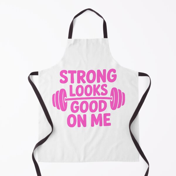 Item preview, Strong Looks Good On Me! Pink Gym Girl designed and sold by PMCreative.