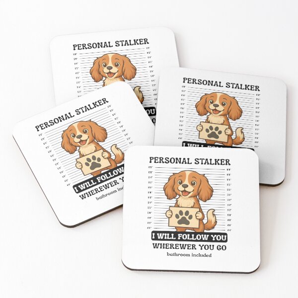Item preview, Funny Cavalier King Charles Personal Stalker Dog – Mugshot Pet Design designed and sold by FurMuse.