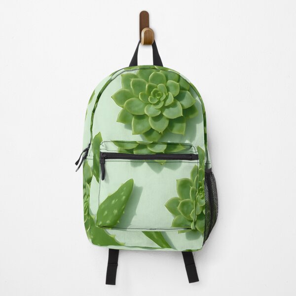 Item preview, Green Succulent and Aloe Pattern on Mint Background designed and sold by SassyArtistry.