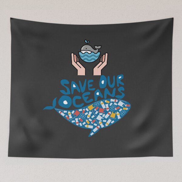 Item preview,  Save Our Oceans , Eco Awareness Graphic . designed and sold by  StickAndStyle .