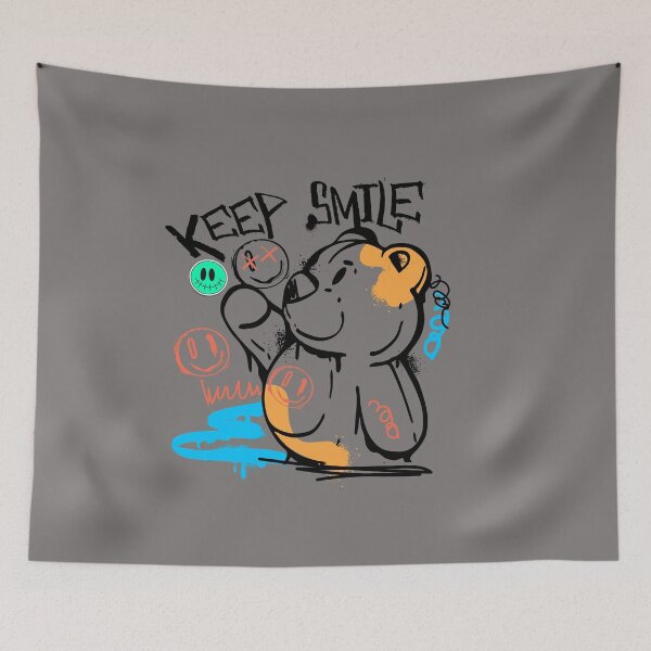 Item preview, Melting Bear, Positive Street Art Graffiti . designed and sold by  StickAndStyle .