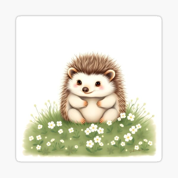 Item preview, Bramble the Hedgehog – Woodland Field Journal Nursery Art designed and sold by StarshimmerFA.