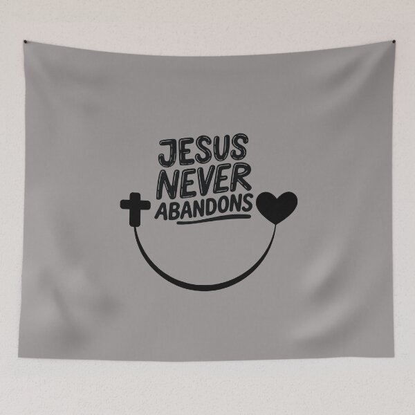 Item preview, Faith & Hope Art , Jesus Never Abandons . designed and sold by  StickAndStyle .