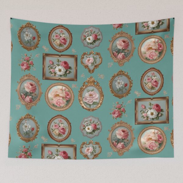 Item preview, Elegant Vintage Floral Art Prints , Vintage Floral Ornate Frames . designed and sold by  StickAndStyle .