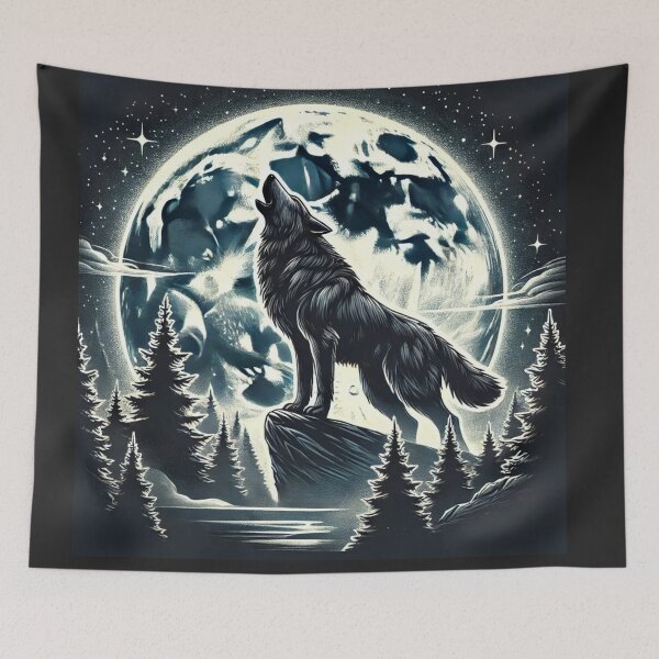 Item preview, Cool Wolf Howl  designed and sold by Planetporridge.