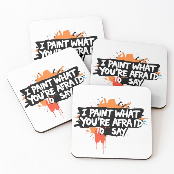Item preview, I Paint What You’re Afraid to Say 2  – Bold Artist Quote Typography for Creative Rebels designed and sold by Ryldra-Art.