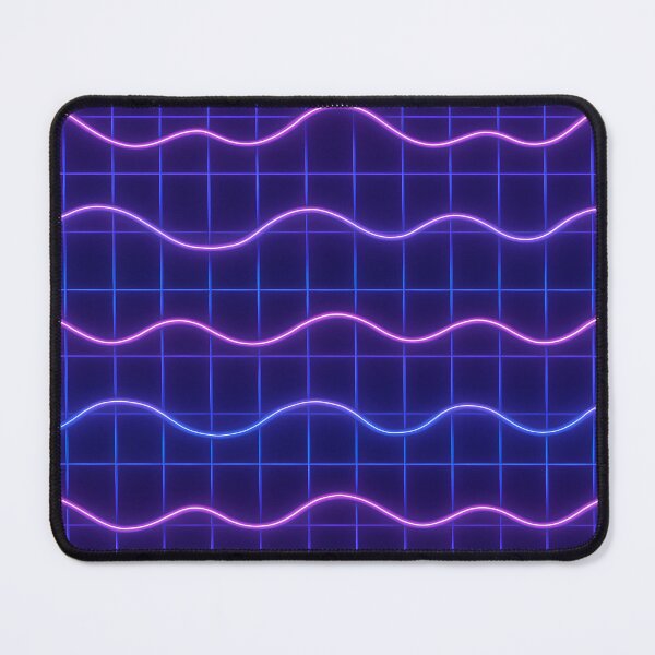Item preview,  Neon Wave Grid Pattern – Blue Pink Synth Aesthetic designed and sold by SassyArtistry.