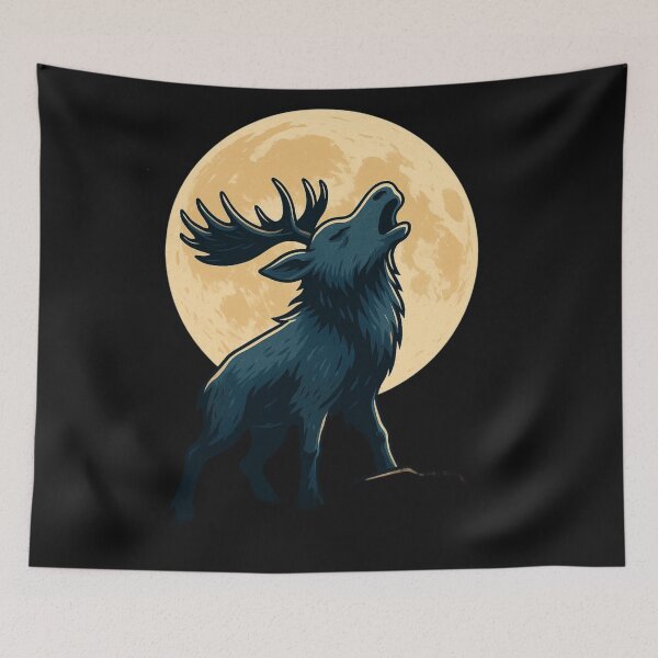 Item preview, Funny Moose Howl  designed and sold by Planetporridge.