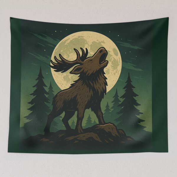 Item preview, Moose Howling designed and sold by Planetporridge.