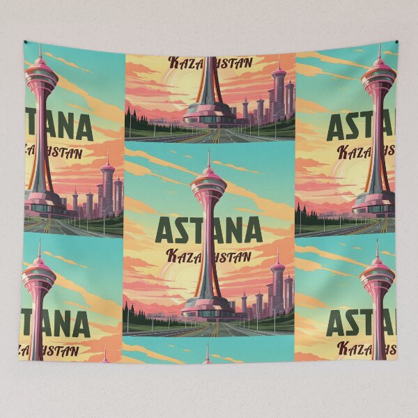 Item preview, Astana Kazakhstan Travel Poster Wall Home Decor Art designed and sold by GTwoThree.