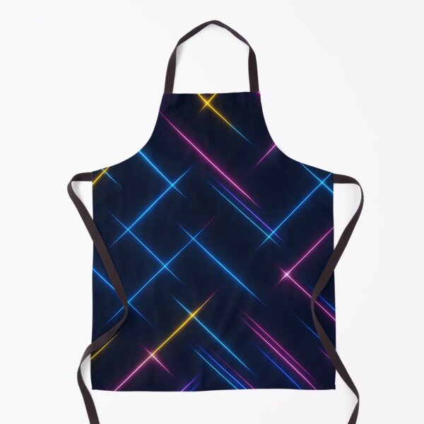 Item preview, Neon Diagonal Light Grid – Pink Blue Yellow Glow designed and sold by SassyArtistry.