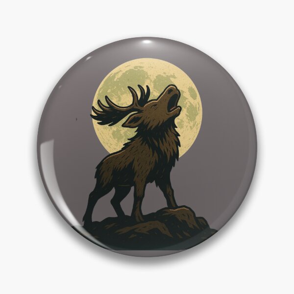 Item preview, Moose Howling at the Moon  designed and sold by Planetporridge.