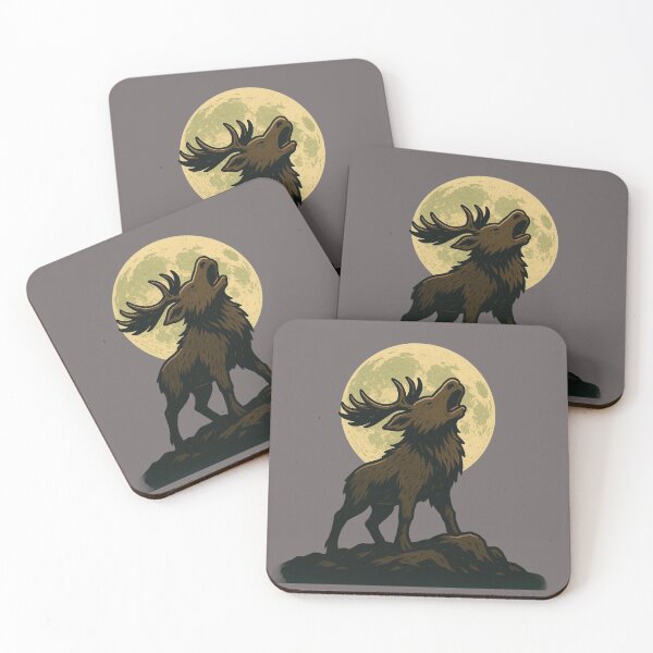 Item preview, Moose Howling at the Moon  designed and sold by Planetporridge.