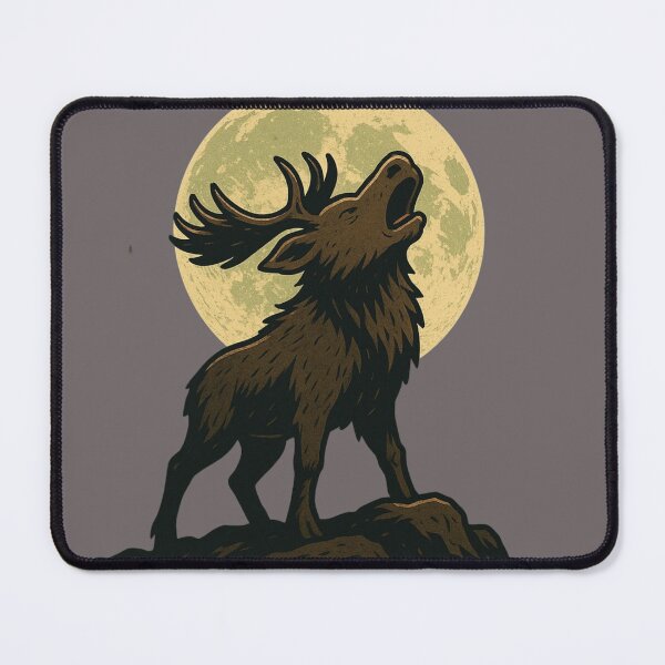 Item preview, Moose Howling at the Moon designed and sold by Planetporridge.