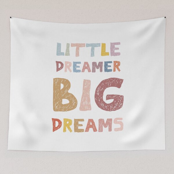 Item preview, Little Dreamer Big Dreams - Inspirational Kids Quote designed and sold by MeshaArts.