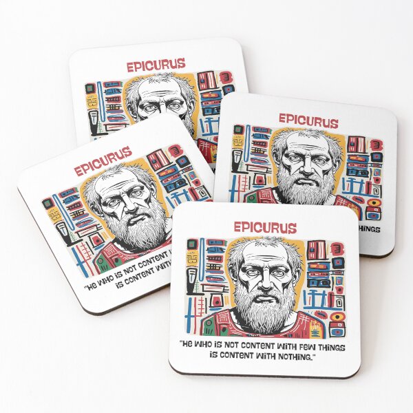 Item preview, Epicurus quote designed and sold by Filologica.