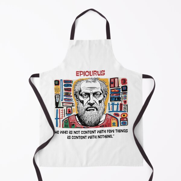 Item preview, Epicurus quote designed and sold by Filologica.