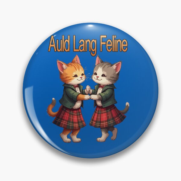 Item preview, Auld Lang Feline Orange Cats Dancing Ceilidh Celebration designed and sold by taiche.