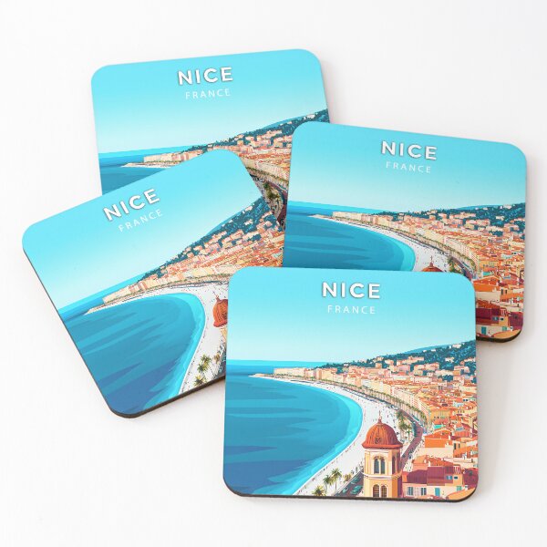 Item preview, Nice, France, Poster Vintage pastel poster designed and sold by NicePlaza.