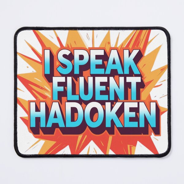 Item preview, I Speak Fluent Hadoken – Funny Retro Gamer Quote for Fighting Game Fans designed and sold by Amzeby.