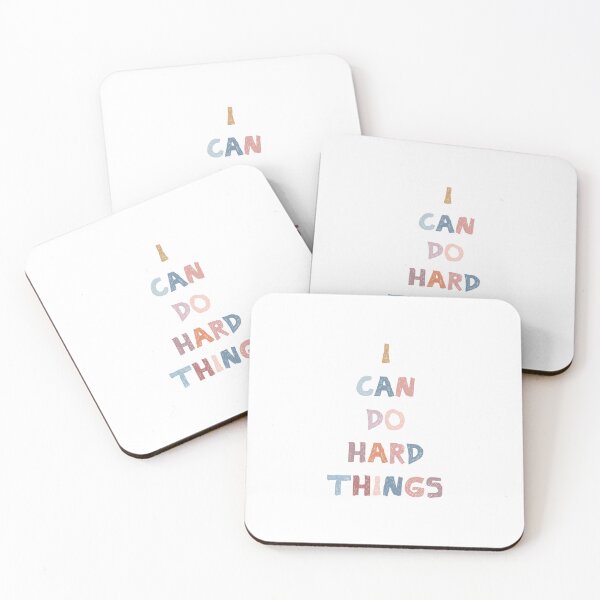 Item preview, I Can Do Hard Things – Positive Affirmation Quote for Kids designed and sold by MeshaArts.