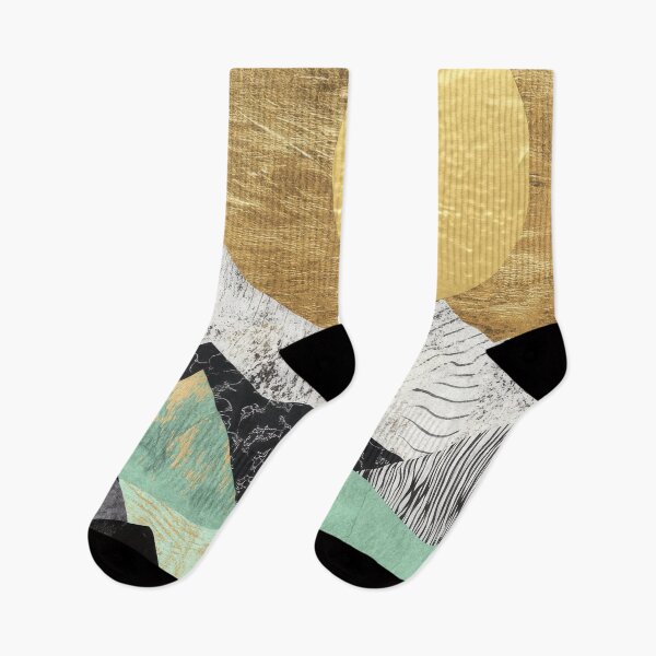 Item preview, Abstract boho mountains with golden sun designed and sold by ArtHouseNiklas.