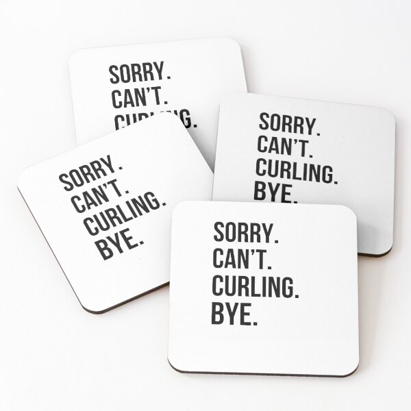 Item preview, Sorry. Can't. Curling. bye. funny Curling athlete joke designed and sold by snowry.
