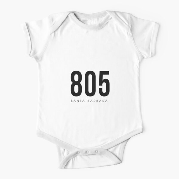Santa Barbara Ca 805 Area Code Design Baby One Piece By Cartocreative Redbubble