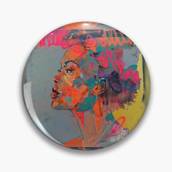 Item preview, African & Safe – Afro-Spirit in Bold Neon Energy designed and sold by Sally’s art corner .