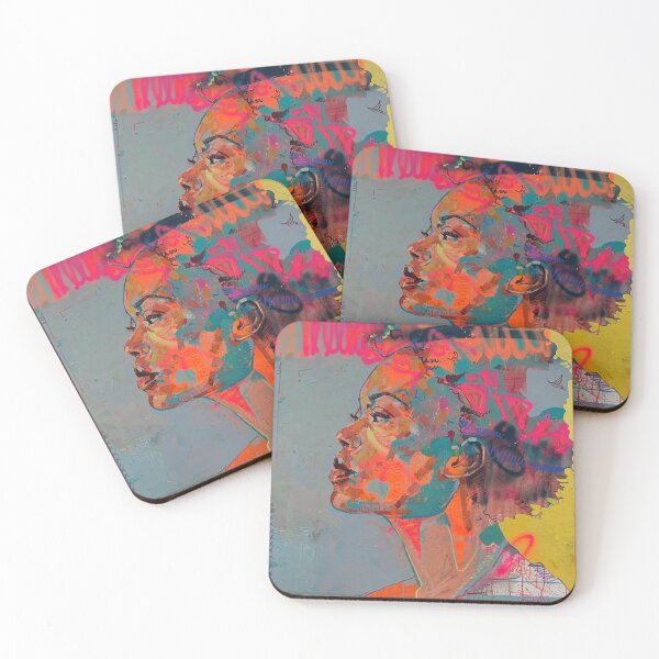 Item preview, African & Safe – Afro-Spirit in Bold Neon Energy designed and sold by Sally’s art corner .