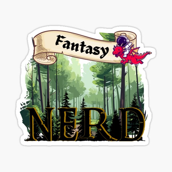 Item preview, Fantasy Nerd with Astronaut designed and sold by toycruisers_merch-butze.