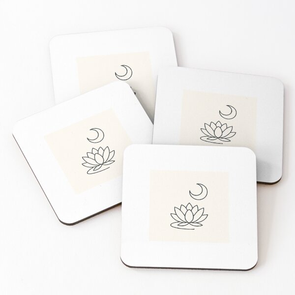 Item preview, Symbolic Lotus Flower and Moon designed and sold by TheBigbridge.