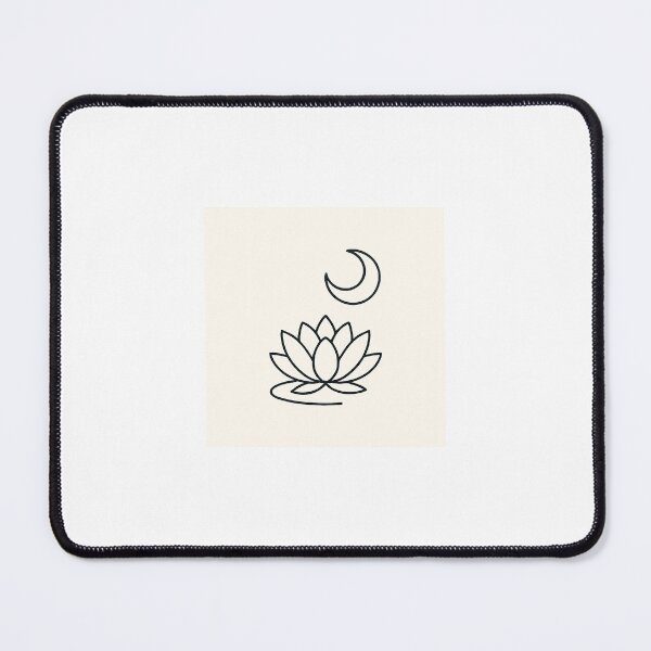 Item preview, Symbolic Lotus Flower and Moon designed and sold by TheBigbridge.