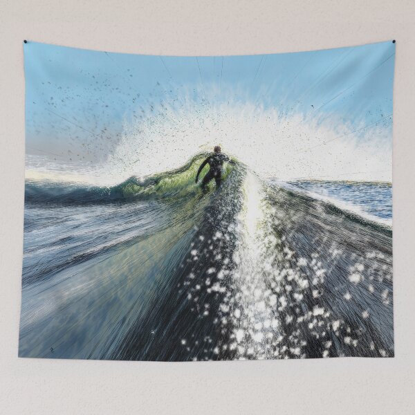 Item preview, Challenging the crest of the wave designed and sold by Arthoughts.