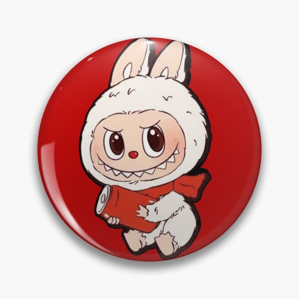Item preview, white monster bunny with red can designed and sold by symphonya.