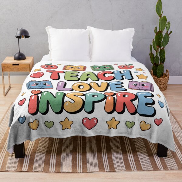 Item preview, Cute Teach Love Inspire Teacher Gift for Classroom and Students designed and sold by PixelMuse2024.
