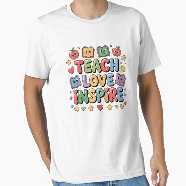 Item preview, Cute Teach Love Inspire Teacher Gift for Classroom and Students designed and sold by PixelMuse2024.