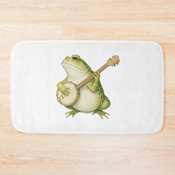 Item preview, Banjo-Playing Frog Sticker – Funny Bluegrass Toad – Waterproof Vinyl for Bottles & Cars designed and sold by ezuldeen48.