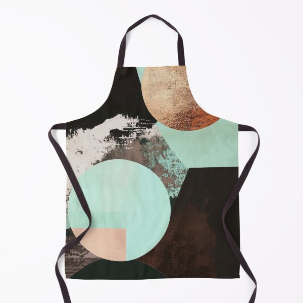 Item preview, Abstract art in turquoise, brown & copper designed and sold by ArtHouseNiklas.