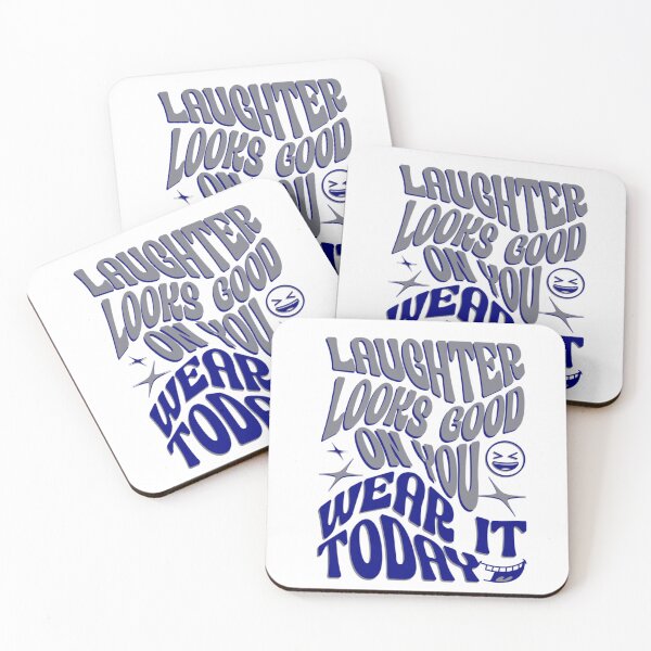 Item preview, Laughter Looks Good On You Quote Art with Playful Typography designed and sold by HustleBossLady247.