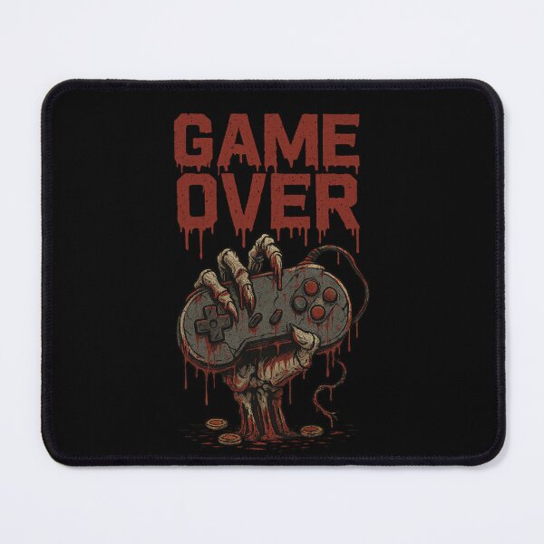 Item preview, "Game Over Undead Gamer – Horror Retro Controller Shirt" designed and sold by Whirl & Swirl.