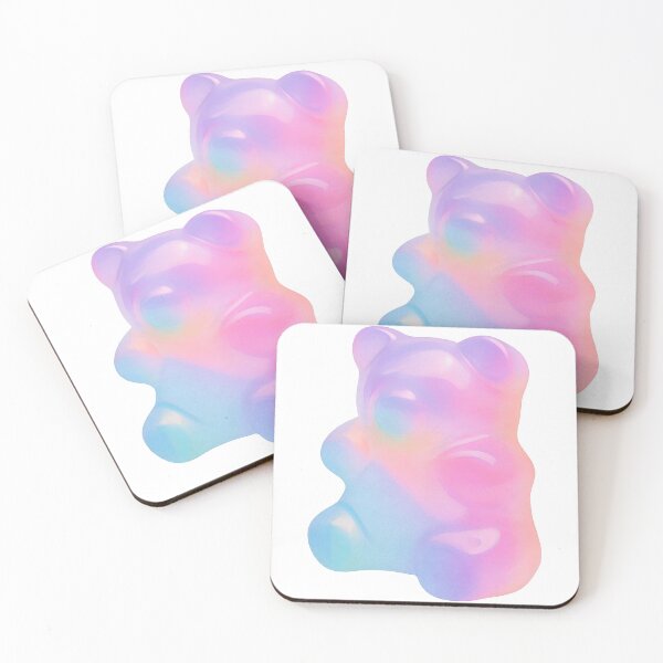 Item preview, Pastel Rainbow Gummy Bear Candy Illustration designed and sold by ArtfulWeave.