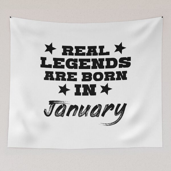 Item preview, Legends are born in January designed and sold by kailukask.