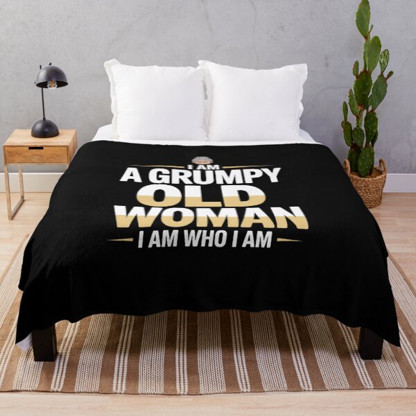 Item preview, I Am A Grumpy Old Woman I Am Who I Am - This gift is perfect for a strong, mature woman with attitude who proudly embraces herself just as she is – with humor, grumpiness, and honesty. designed and sold by ZyziowskyArt.