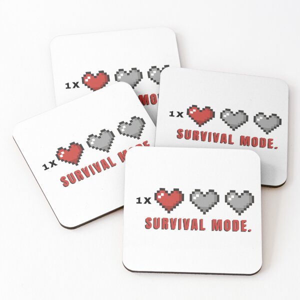Item preview, 8-bit Survival mode - 1x life left designed and sold by EmsiPrintVault.